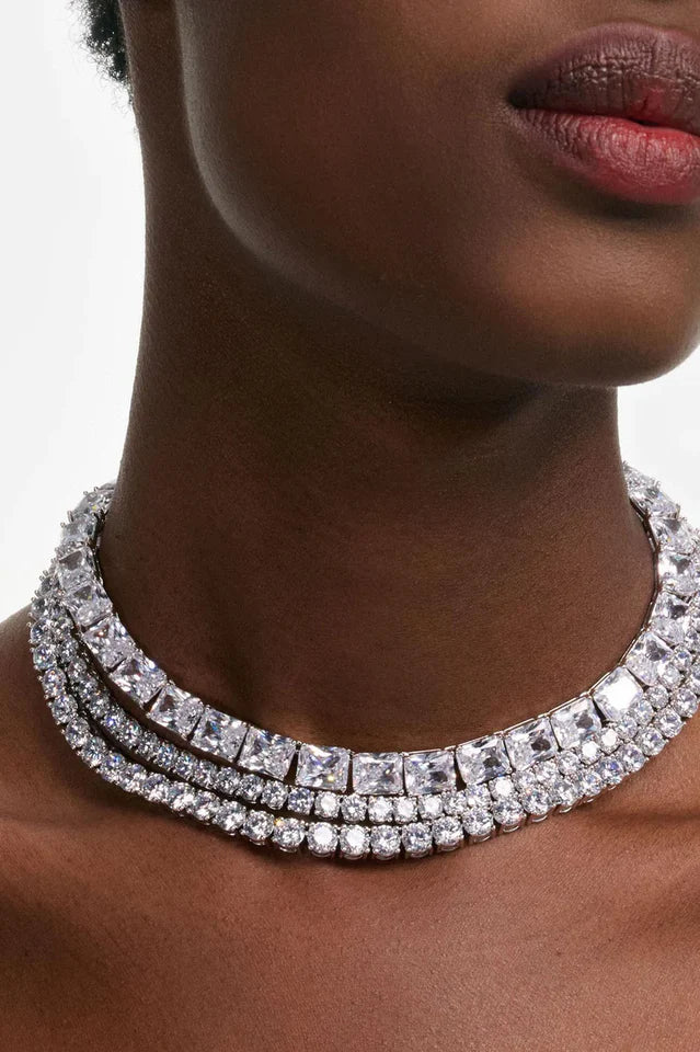 Alice Multi-layer Crystal Choker