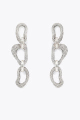 Eileen Crystal Link Drop Earrings