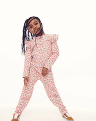 Couturebud The Tiny Eleanor Legging Set - Pansy in Pink Multi