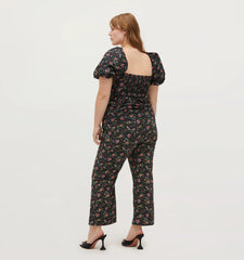 Couturebud The Winston Pant - Multi Berry Crepe