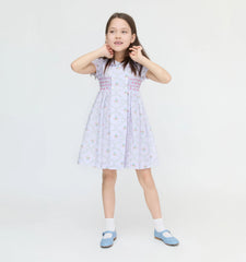 CouturebudThe Hill House x La Coqueta Arcadia Dress - Lilac Trellis