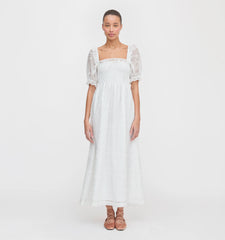 CouturebudThe Scarlett Nap Dress - White Patchwork Organza