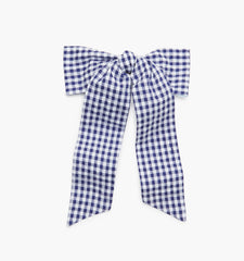 CouturebudThe Belle Bow - Navy Gingham