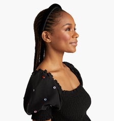 Couturebud The Alice Headband - Black Velvet