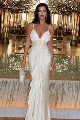 Paige 3D Floral Halter Maxi Dress