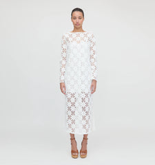 Couturebud The Eliza Dress - White Daisy Crochet