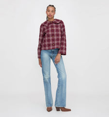 Couturebud The Blake Jacket - Berry Wallace Plaid