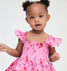 Couturebud The Baby Ellie Nap Dress - Pink Sweet Peas