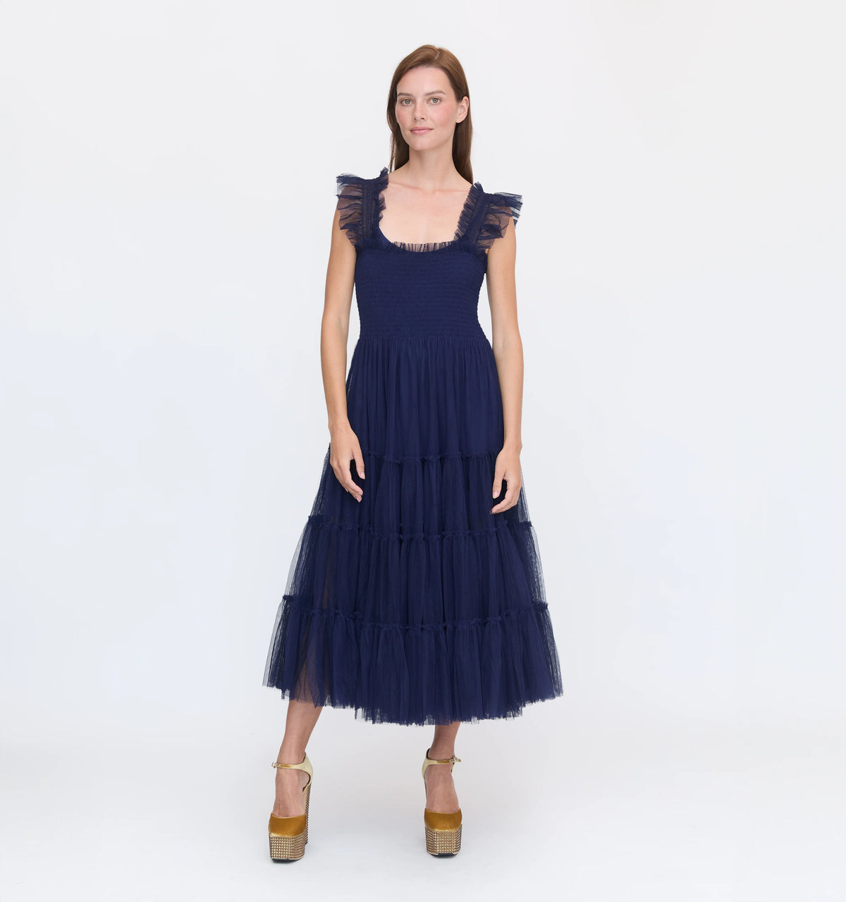 Couturebud The Tulle Ellie Nap Dress  - Navy Tulle