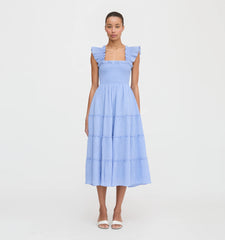 CouturebudThe Ellie Nap Dress - Bluebird Tonal Seersucker
