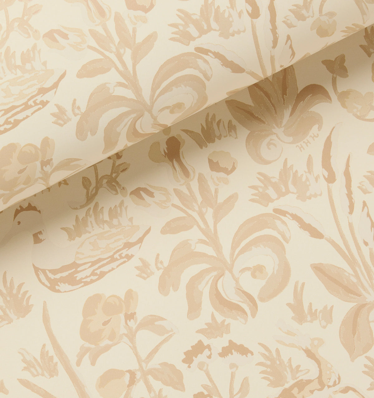 Couturebud Clay Coated Wallpaper - Sand Sherwood Forest