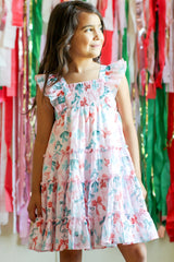 Brielle Shimmer Dress - Peppermint Ribbons