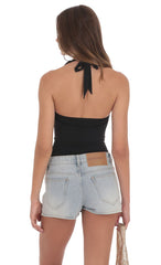 Sunny Two Piece Top Set in Black