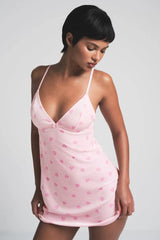 SKIMS Velvet Lace Slip Dress