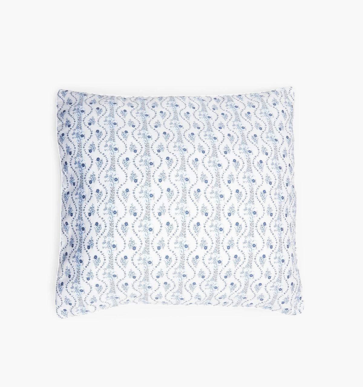 CouturebudThe Euro Sham - Blue Vine Stripe