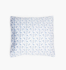 CouturebudThe Euro Sham - Blue Vine Stripe