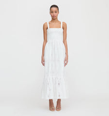 CouturebudThe Anjuli Nap Dress - White Trellis Broderie