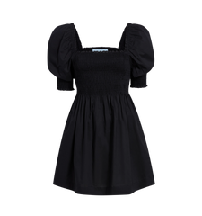 Couturebud The Athena Nap Dress - Black Cotton
