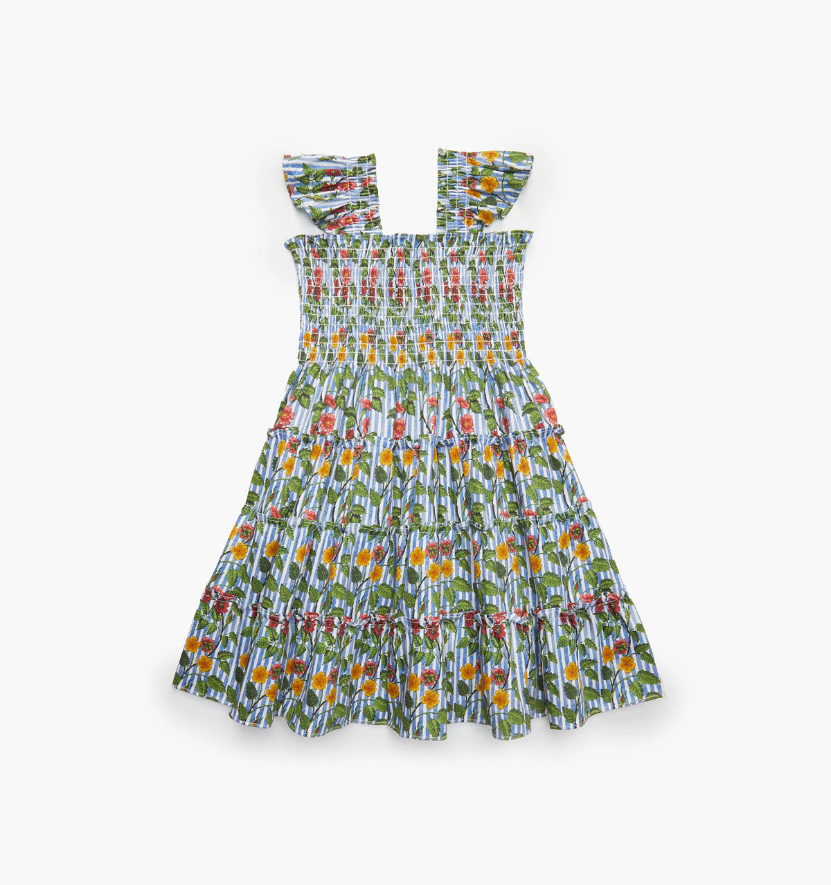 Couturebud The Tiny Ellie Nap Dress - Geranium Stripe