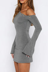 Live Loud Long Sleeve Mini Dress