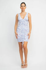 Ditsy Floral Ruching Dress