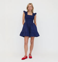 Couturebud The Elizabeth Nap Dress - Navy Cotton