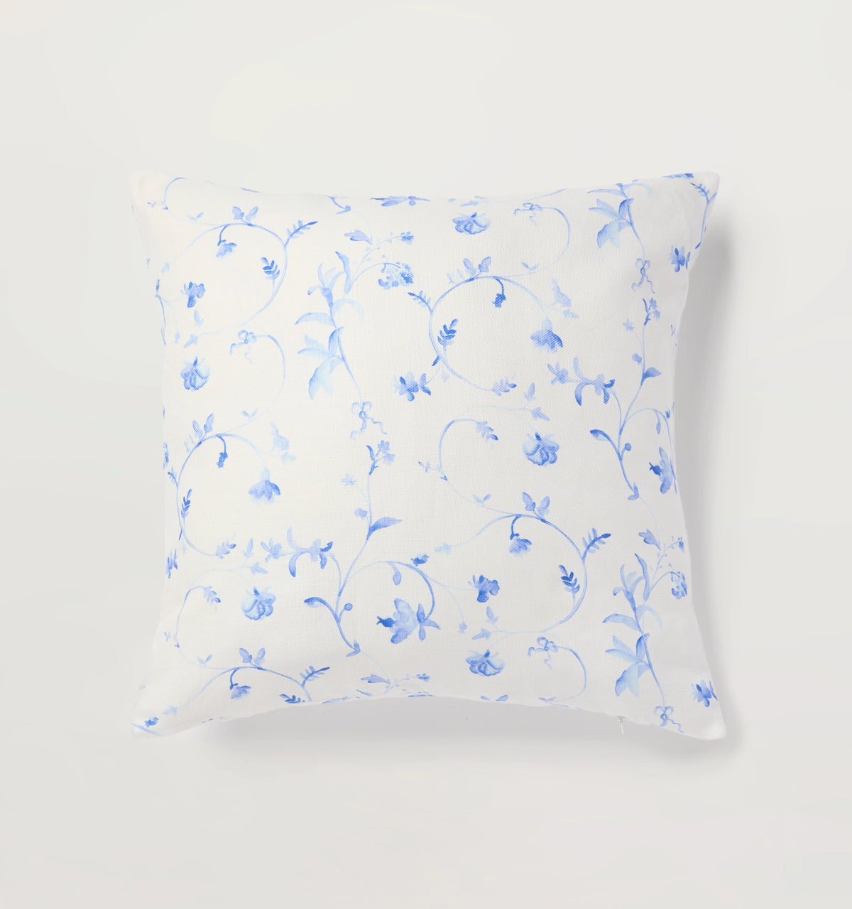 Couturebud The Bleecker Throw Pillow - Blue Botanical