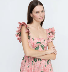 CouturebudThe Pippa Dress - Rose Calico Trellis