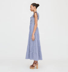 CouturebudThe Ellie Maxi Nap Dress - Navy Gingham