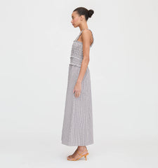 CouturebudThe Azalea Maxi Nap Dress - Chocolate Gingham