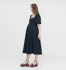 Couturebud The Maternity Matilda Dress - Black Crepe