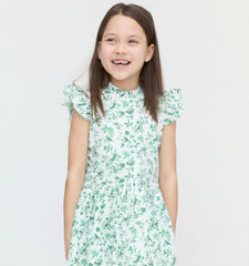 CouturebudThe Hill House x La Coqueta Rita Dress - Green Bird Floral