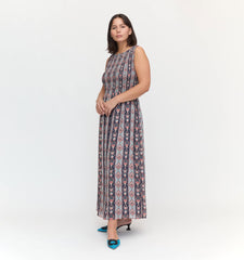 Couturebud The Cosima Nap Dress - Navy Emma Stripe