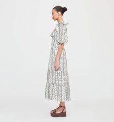 Couturebud The Corinne Nap Dress - Mocha Provence Floral