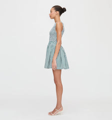 CouturebudThe Cosima Mini Nap Dress - Green Stripe
