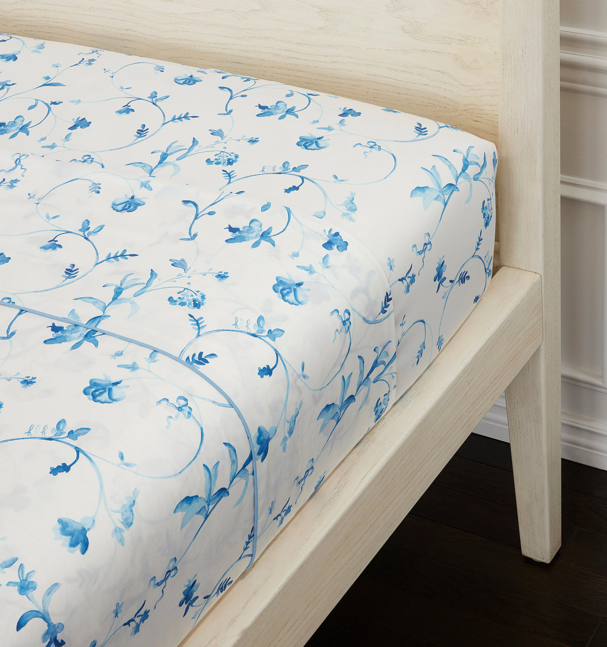 Couturebud The Fitted Sheet - Blue Botanical