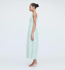 CouturebudThe Cosima Nap Dress - Apple Green Stripe