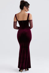 Kaia Evening Velvet Maxi Dress