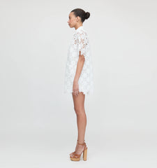 Couturebud The Victoria Dress - White Daisy Crochet