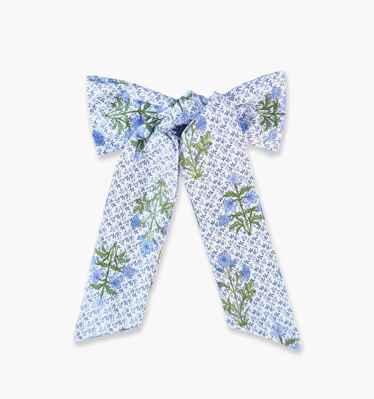 CouturebudThe Belle Bow - Blue Block Print