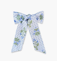 CouturebudThe Belle Bow - Blue Block Print