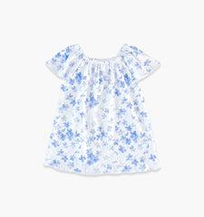 Couturebud The Baby Keira Dress - Blue Sweet Peas
