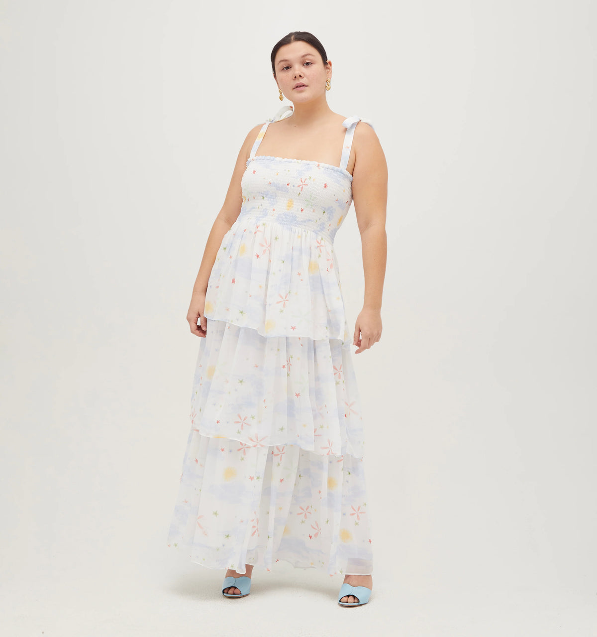 Couturebud The Elise Nap Dress - Celestial Floral Georgette