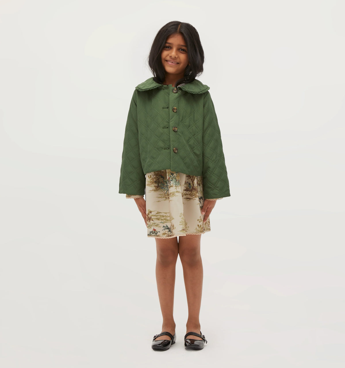 Couturebud The Tiny Blake Jacket - Leaf Green