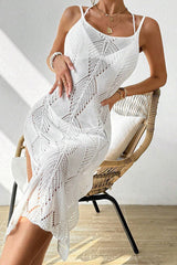 Open Back Hollow Out Slit Cover-Up