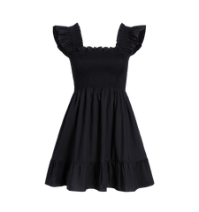 Couturebud The Elizabeth Nap Dress - Black Cotton