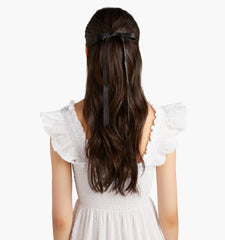 Couturebud The Margot Bow - Black Grosgrain