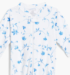Couturebud The Footie Pajama - Blue Botanical