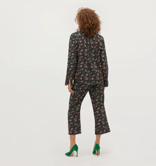 Couturebud The Winston Pant - Multi Berry Crepe