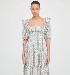 Couturebud The Corinne Nap Dress - Mocha Provence Floral